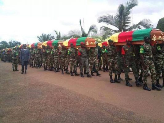 Hommage aux soldats camerounais tomb&eacute;s au front de guerre..